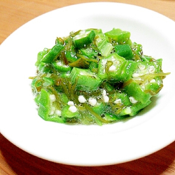 味付けめかぶ納豆とオクラのねばねば梅肉和え レシピ 作り方 By Pure0304 楽天レシピ 味付けめかぶ納豆とオクラのねばねば梅肉和え レシピ 作り方 By Pure0304 楽天レシピ